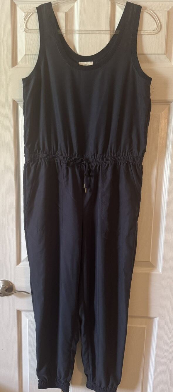 A Loves A Navy Wide Leg Jumpsuit Size M